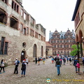 Path to the Heidelberg Castle inner courtyard